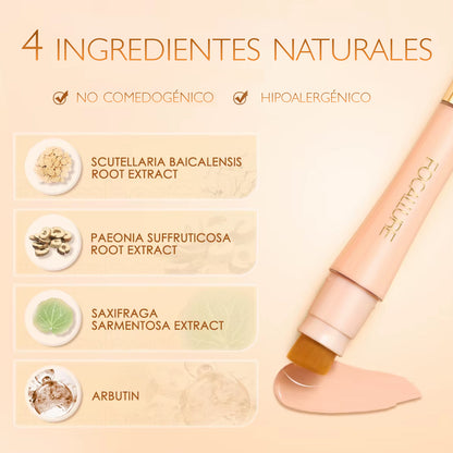 [OFERTA DE HOY - 50% OFF] Base Focallure adaptativa 2 en 1 - Alta Cobertura y AntiOxidante