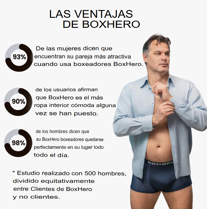 [Compra 5 Y Lleva más 5] BoxHero con fibra de Bamboo -  Confort durante todo el día